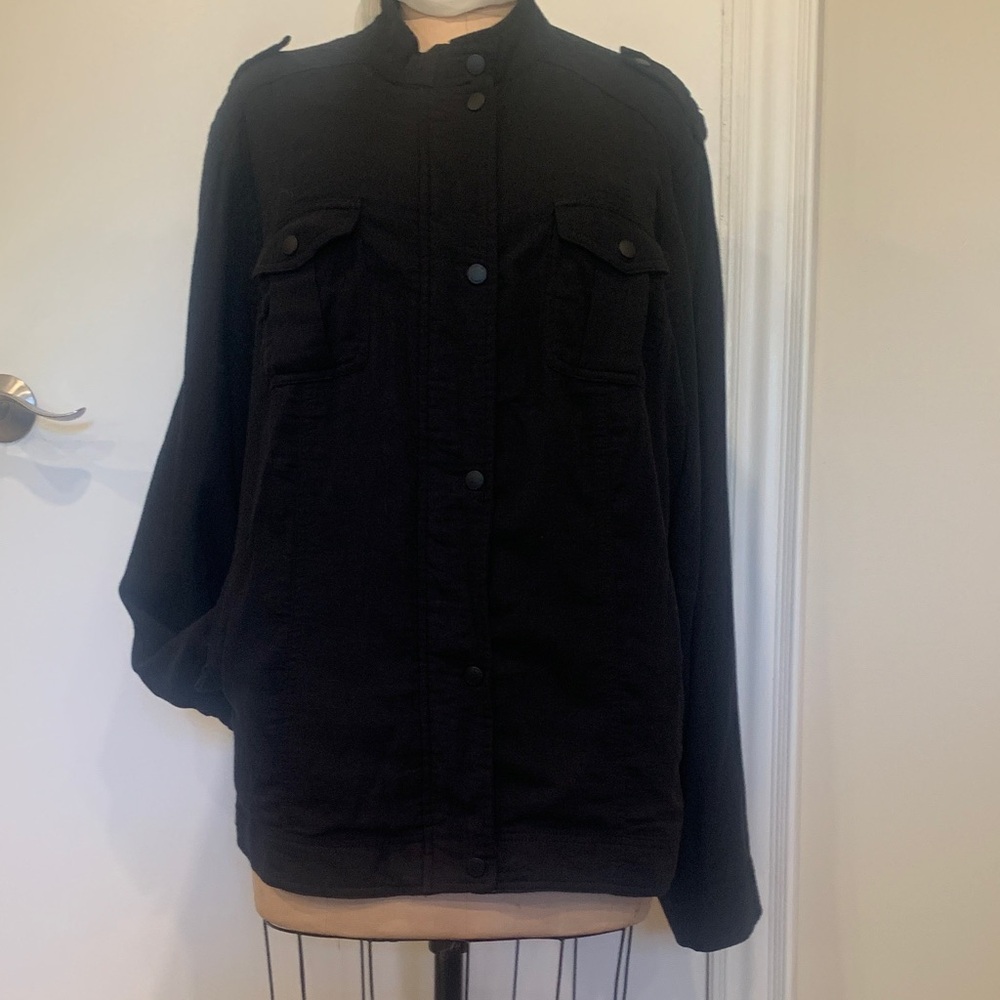 Torrid Black Utility shirt weight Jacket - Picture 1 of 7
